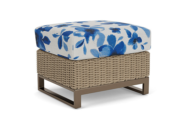 Lloyd Flanders - Milan Ottoman In Brushwood Finish With Watercolor Blossom Capri Fabric - 475017188672 view 2