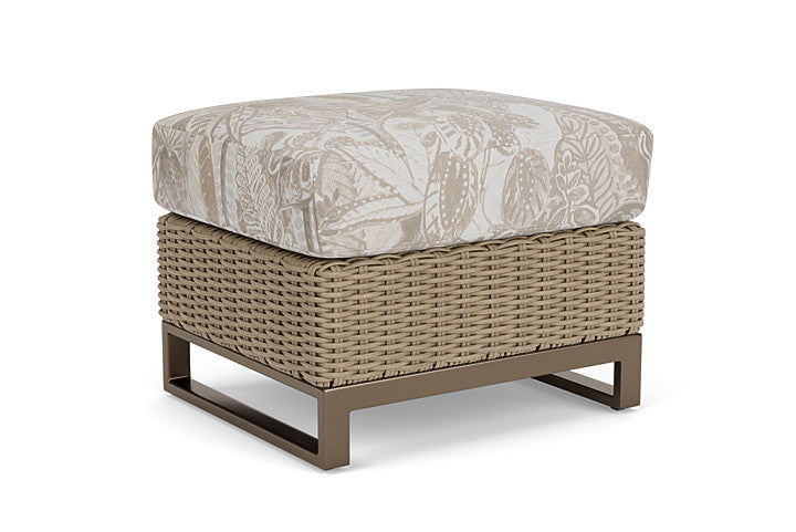 Lloyd Flanders - Milan Ottoman In Brushwood Finish With Wayfarer Dune Fabric - 4750171882073 view 1