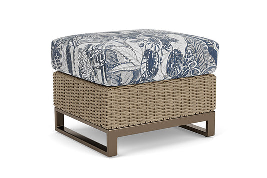Lloyd Flanders - Milan Ottoman In Brushwood Finish With Wayfarer Mist Fabric - 4750171882074 view 1