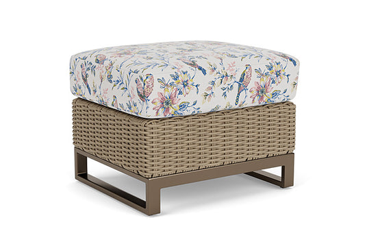 Lloyd Flanders - Milan Ottoman In Brushwood Finish With Whimsical Bird Song Fabric - 4750171882080 view 1