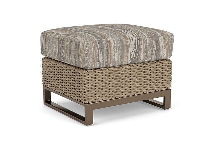 Lloyd Flanders - Milan Ottoman In Brushwood Finish With Woodgrain Ash Fabric - 475017188723 view 1