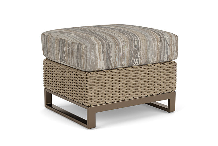 Lloyd Flanders - Milan Ottoman In Brushwood Finish With Woodgrain Ash Fabric - 475017188723 view 2