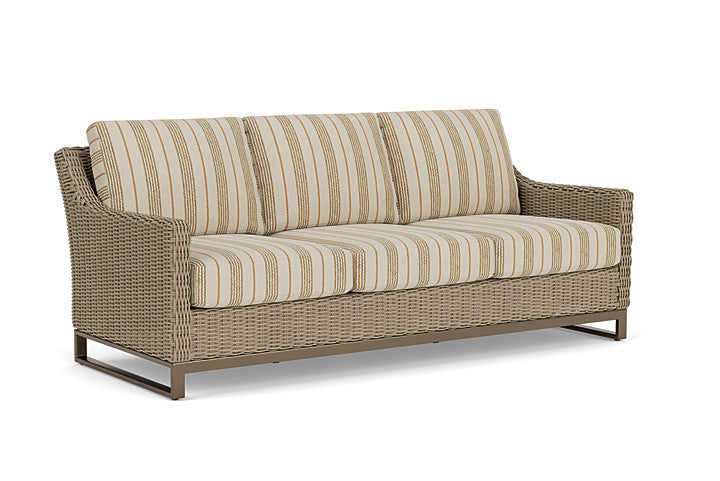 Lloyd Flanders - Milan Sofa In Brushwood Finish With Amber Waves Fabric - 4750551882044 view 1
