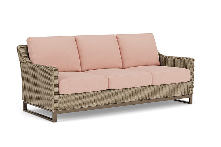 Lloyd Flanders - Milan Sofa In Brushwood Finish With Azulu Clay Fabric - 4750551882033 view 1