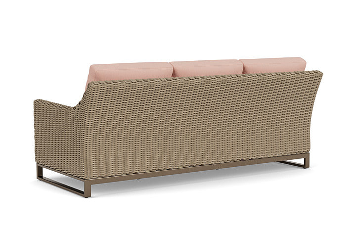 Lloyd Flanders - Milan Sofa In Brushwood Finish With Azulu Clay Fabric - 4750551882033 view 2