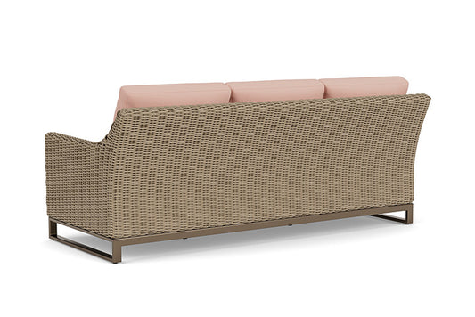 Lloyd Flanders - Milan Sofa In Brushwood Finish With Azulu Clay Fabric - 4750551882033 view 2