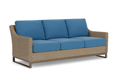 Lloyd Flanders - Milan Sofa In Brushwood Finish With Bamboo Bay Sky Fabric - 4750551882007 view 1