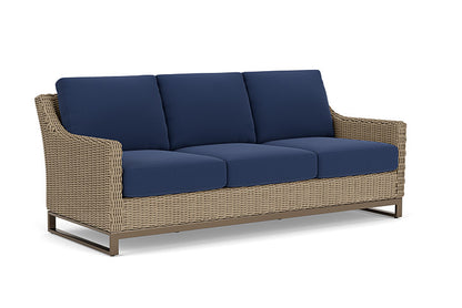 Lloyd Flanders - Milan Sofa In Brushwood Finish With Beach Navy Fabric - 4750551882013 view 1