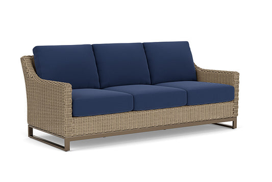 Lloyd Flanders - Milan Sofa In Brushwood Finish With Beach Navy Fabric - 4750551882013 view 1
