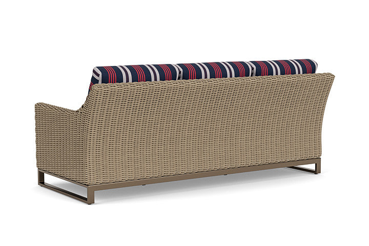 Lloyd Flanders - Milan Sofa In Brushwood Finish With Berkely Hall Navy Fabric - 4750551882063 view 2