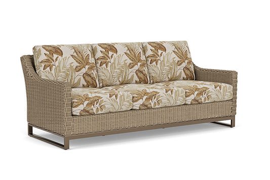 Lloyd Flanders - Milan Sofa In Brushwood Finish With Botanic Willow Fabric - 475055188164 view 1