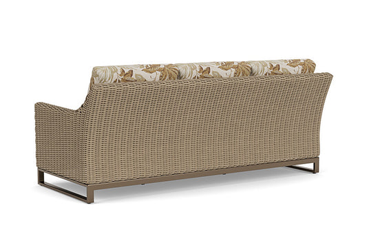 Lloyd Flanders - Milan Sofa In Brushwood Finish With Botanic Willow Fabric - 475055188164 view 2
