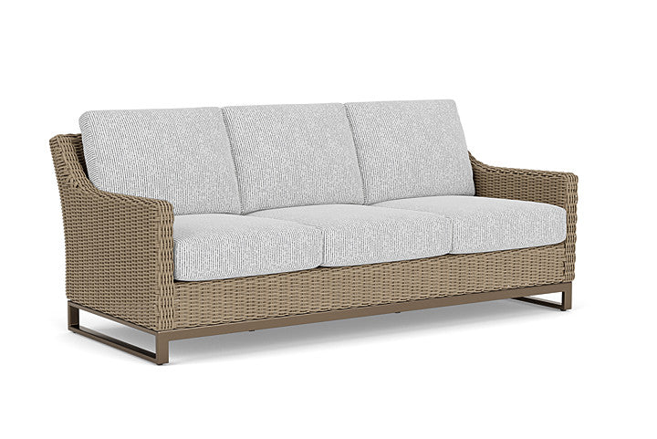 Lloyd Flanders - Milan Sofa In Brushwood Finish With Burson Domino Fabric - 4750551882035 view 1