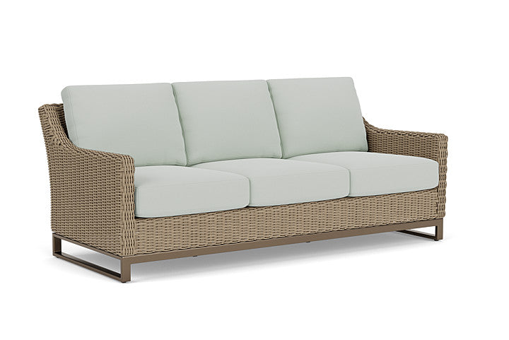 Lloyd Flanders - Milan Sofa In Brushwood Finish With Callen Celadon Fabric - 4750551882024 view 1