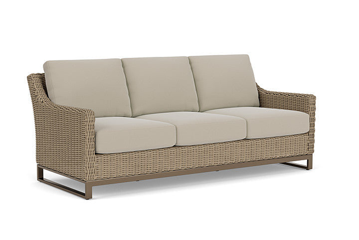 Lloyd Flanders - Milan Sofa In Brushwood Finish With Callen Driftwood Fabric - 4750551882023 view 1