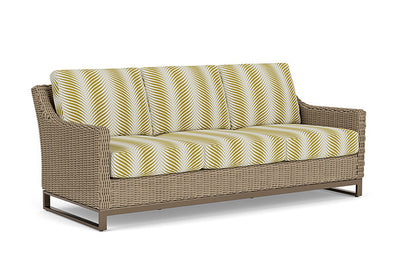 Lloyd Flanders - Milan Sofa In Brushwood Finish With Clock Out Dew Fabric - 4750551882083 view 1