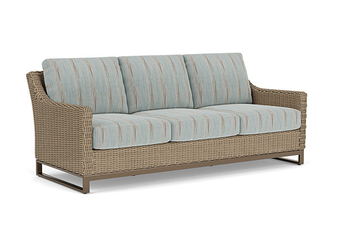 Lloyd Flanders - Milan Sofa In Brushwood Finish With Colorwave Mist Fabric - 4750551882072 view 1