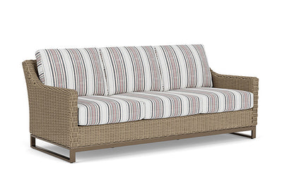 Lloyd Flanders - Milan Sofa In Brushwood Finish With Deering Cadet Fabric - 4750551882047 view 1