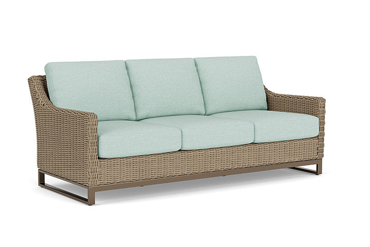Lloyd Flanders - Milan Sofa In Brushwood Finish With Demo Mist Fabric - 475055188066 view 1