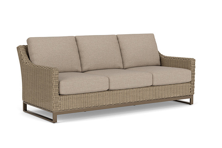 Lloyd Flanders - Milan Sofa In Brushwood Finish With Demo Oatmeal Fabric - 475055188080 view 1