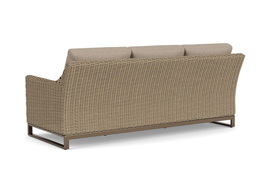 Lloyd Flanders - Milan Sofa In Brushwood Finish With Demo Oatmeal Fabric - 475055188080 view 2