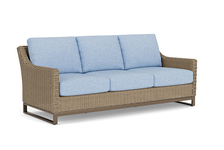 Lloyd Flanders - Milan Sofa In Brushwood Finish With Demo Skyway Fabric - 475055188065 view 1