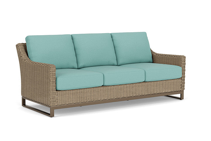 Lloyd Flanders - Milan Sofa In Brushwood Finish With Fife Aruba Fabric - 475055188748 view 1