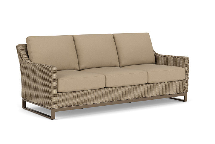 Lloyd Flanders - Milan Sofa In Brushwood Finish With Fife Sahara Fabric - 475055188742 view 1