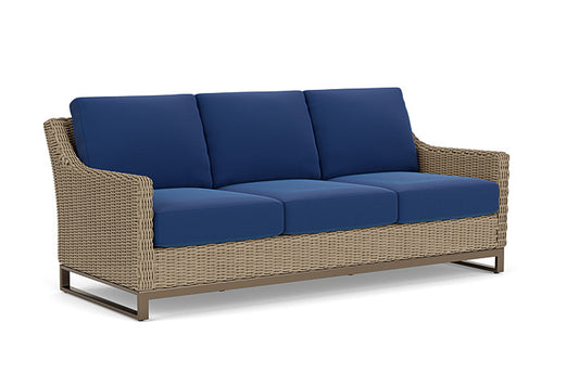 Lloyd Flanders - Milan Sofa In Brushwood Finish With Flagship Lapis Fabric - 4750551881813 view 1