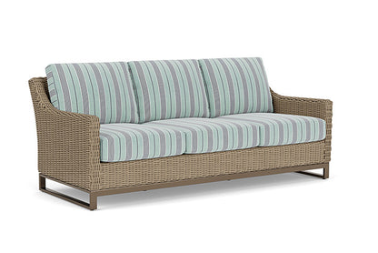 Lloyd Flanders - Milan Sofa In Brushwood Finish With Hansen Seaglass Fabric - 4750551881926 view 1