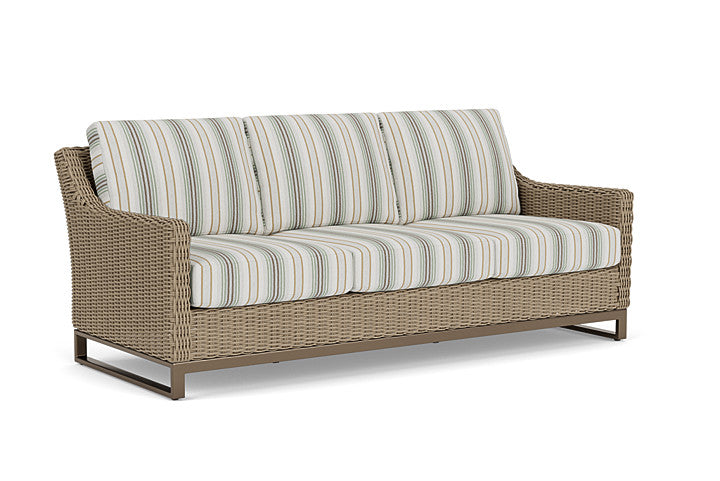 Lloyd Flanders - Milan Sofa In Brushwood Finish With Jansen Eucalyptus Fabric - 4750551882061 view 1