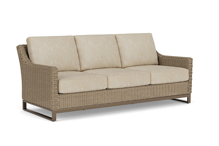 Lloyd Flanders - Milan Sofa In Brushwood Finish With Laurel Ecru Fabric - 4750551882057 view 1