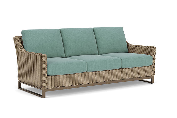 Lloyd Flanders - Milan Sofa In Brushwood Finish With Loveboat Mint Fabric - 4750551882010 view 1