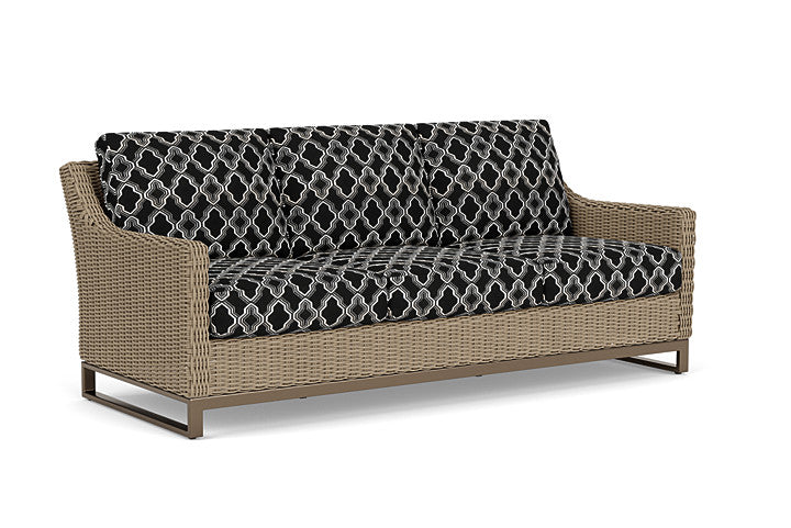 Lloyd Flanders - Milan Sofa In Brushwood Finish With Luna Onyx Fabric - 4750551882071 view 1
