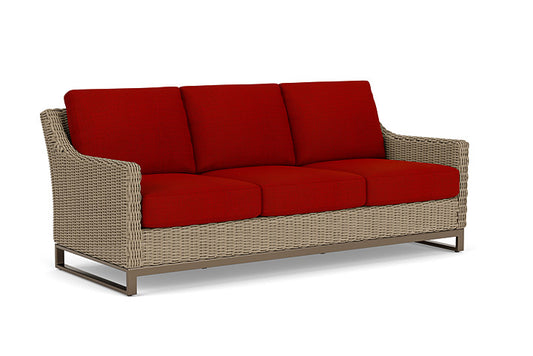 Lloyd Flanders - Milan Sofa In Brushwood Finish With Partyline Lollipop Fabric - 4750551882054 view 1