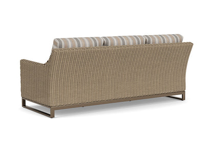 Lloyd Flanders - Milan Sofa In Brushwood Finish With Purveyor Pewter Fabric - 475055188146 view 2