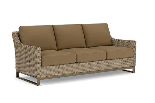 Lloyd Flanders - Milan Sofa In Brushwood Finish With Reflections Straw Fabric - 4750551882053 view 1