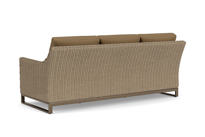 Lloyd Flanders - Milan Sofa In Brushwood Finish With Reflections Straw Fabric - 4750551882053 view 2