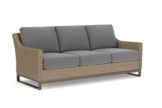 Lloyd Flanders - Milan Sofa In Brushwood Finish With Remy Graphite Fabric - 4750551882003 view 1