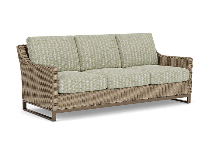 Lloyd Flanders - Milan Sofa In Brushwood Finish With Romulo Laurel Fabric - 4750551882049 view 1