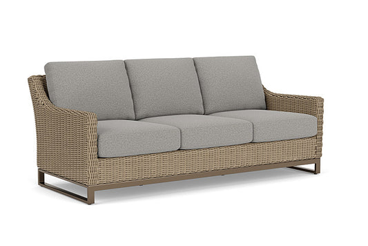 Lloyd Flanders - Milan Sofa In Brushwood Finish With Rumba Nickel Fabric - 4750551882011 view 1