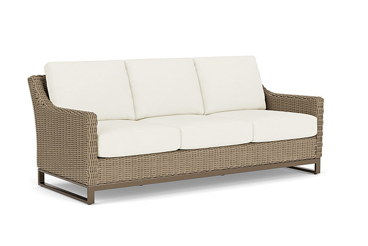 Lloyd Flanders - Milan Sofa In Brushwood Finish With Sailcloth Salt Fabric - 475055188890 view 1