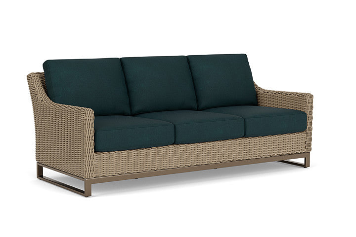 Lloyd Flanders - Milan Sofa In Brushwood Finish With Sandberg Lagoon Fabric - 4750551882039 view 1