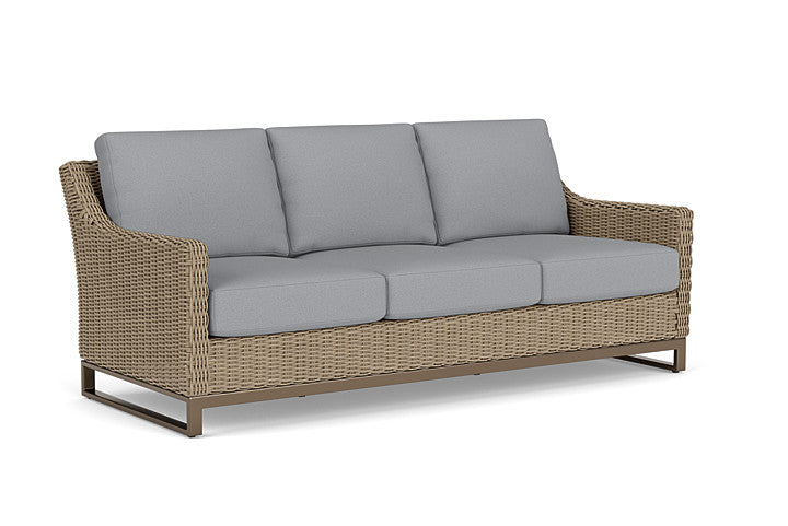 Lloyd Flanders - Milan Sofa In Brushwood Finish With Sandberg Pewter Fabric - 4750551882029 view 1