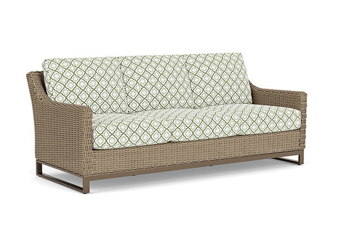 Lloyd Flanders - Milan Sofa In Brushwood Finish With Savannah Green Fabric - 4750551882064 view 1