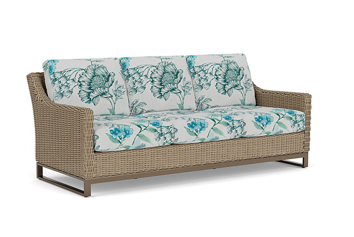 Lloyd Flanders - Milan Sofa In Brushwood Finish With Serena Floral Mist Fabric - 4750551882078 view 1