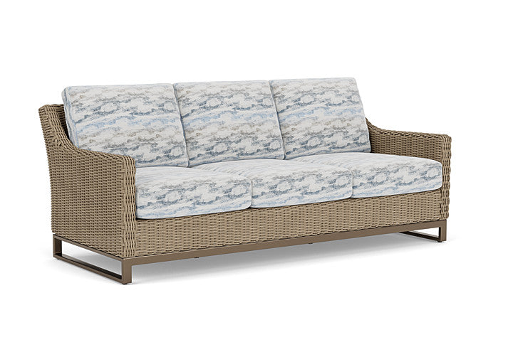 Lloyd Flanders - Milan Sofa In Brushwood Finish With Stratosphere Cloud Fabric - 4750551881966 view 1