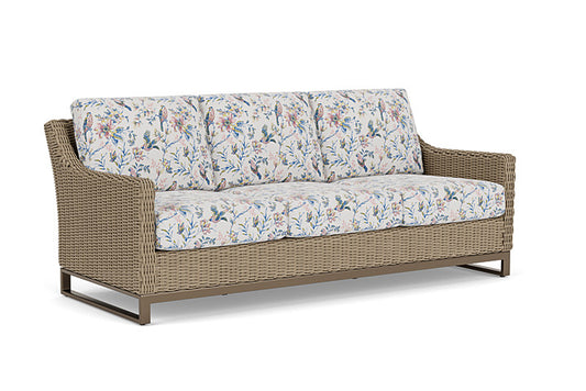 Lloyd Flanders - Milan Sofa In Brushwood Finish With Whimsical Bird Song Fabric - 4750551882080 view 1