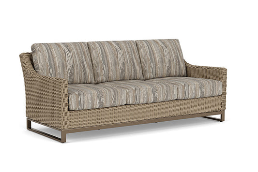 Lloyd Flanders - Milan Sofa In Brushwood Finish With Woodgrain Ash Fabric - 475055188723 view 1