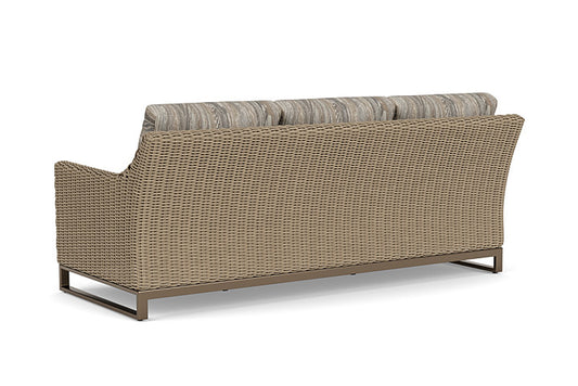 Lloyd Flanders - Milan Sofa In Brushwood Finish With Woodgrain Ash Fabric - 475055188723 view 2